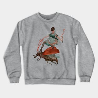 Flying High, Vintage Surreal Illustration Crewneck Sweatshirt